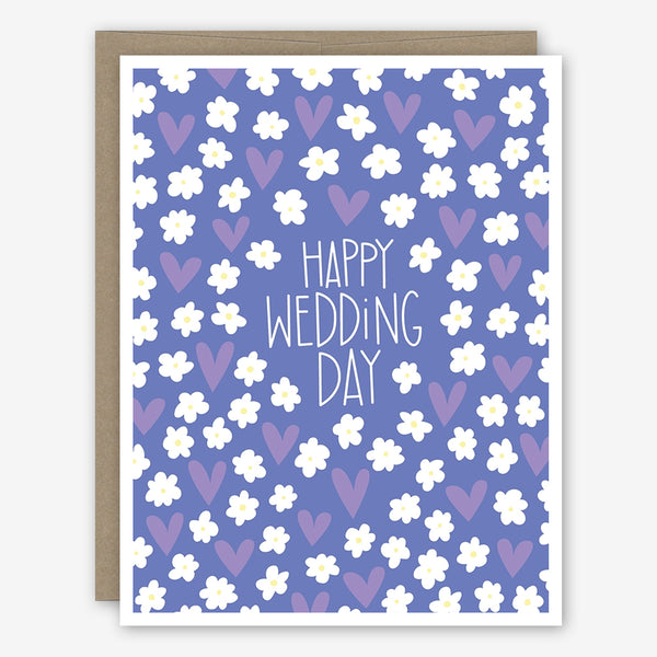 Apartment 2 Wedding Card: Hearts & Flowers