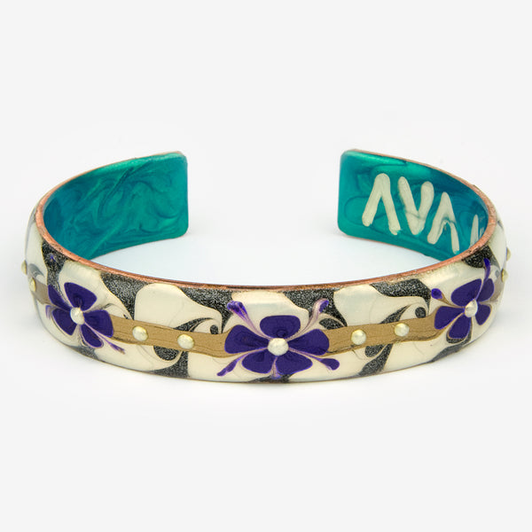 Ava Austin Studios: Flowers FaCuff: Purple