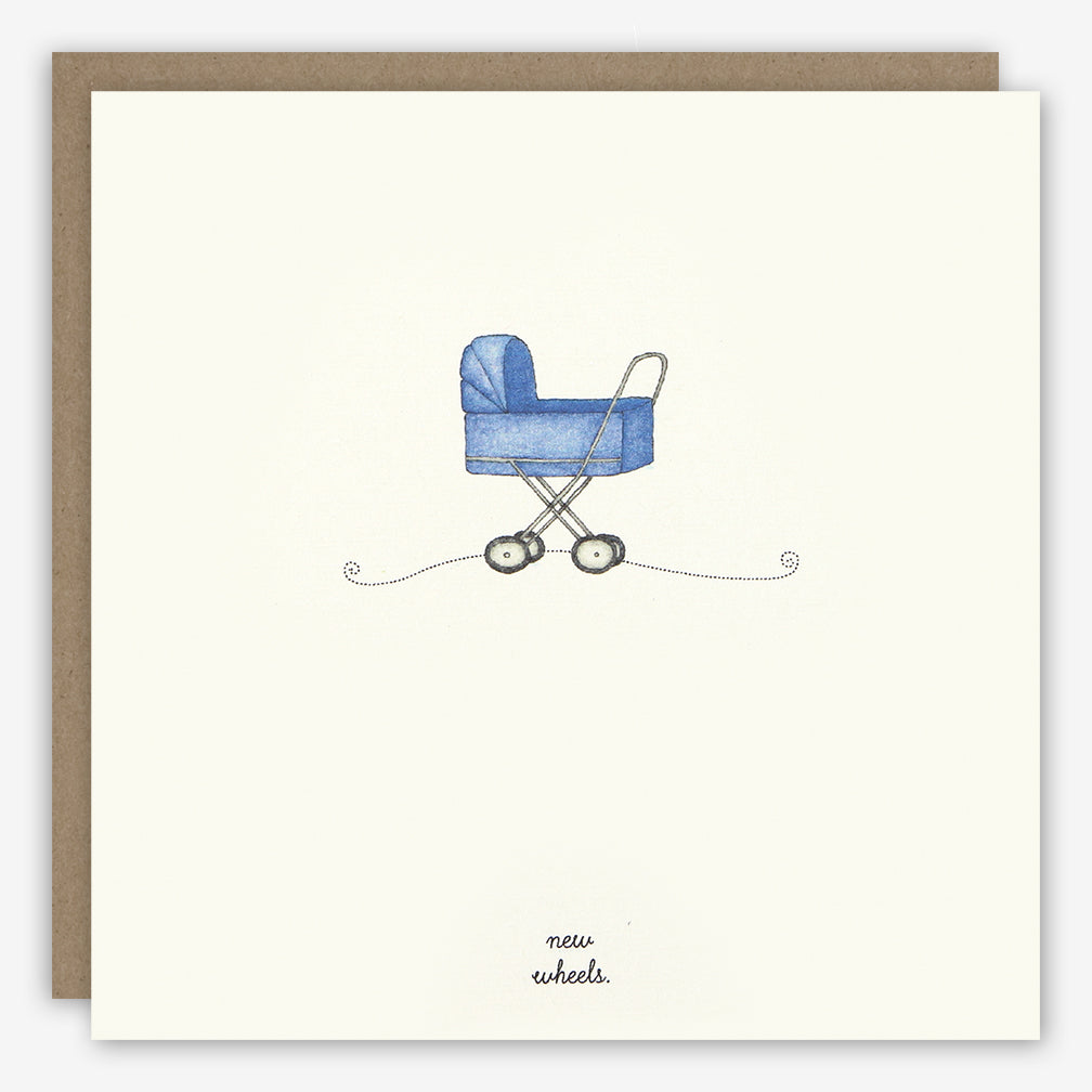 Beth Mueller: Baby Card: New Wheels