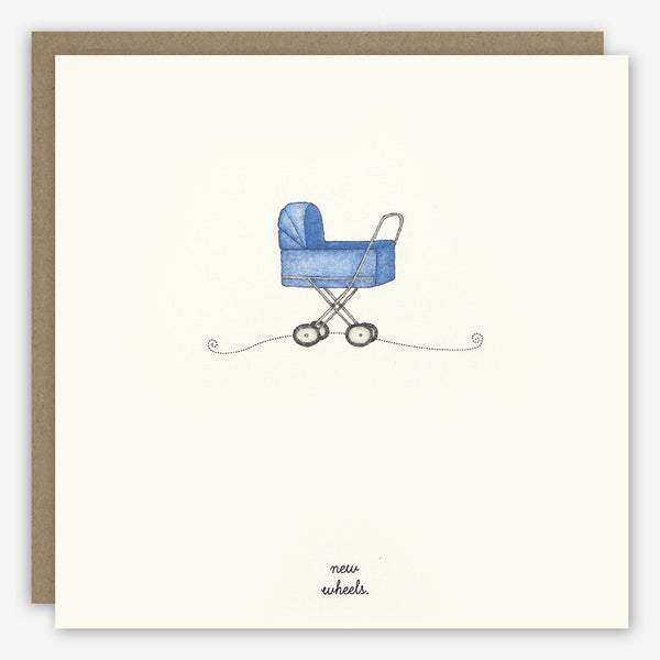 Beth Mueller: Baby Card: New Wheels