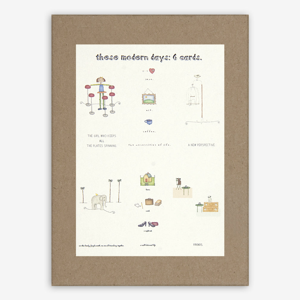 Beth Mueller: Box of Greeting Cards: These Modern Days