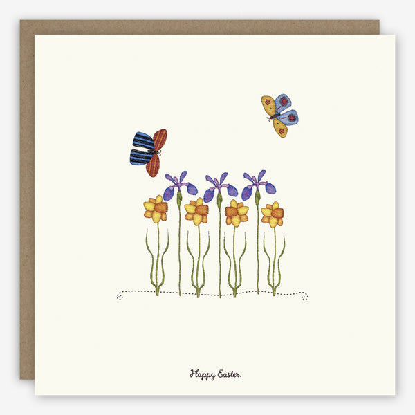 Beth Mueller: Easter Card: Happy Easter Garden