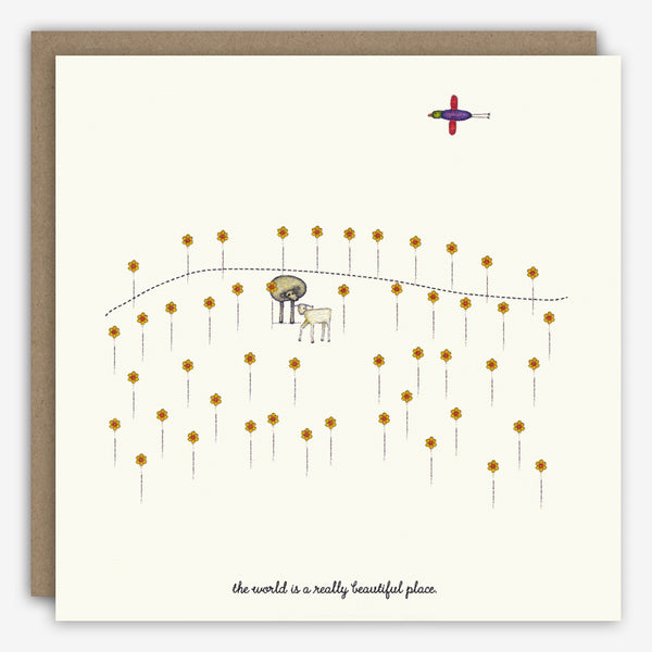 Beth Mueller: Friendship Card: The World Is A Beautiful Place