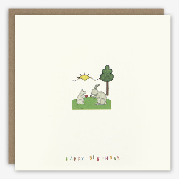 Beth Mueller: Birthday Card: Bunny & Mouse