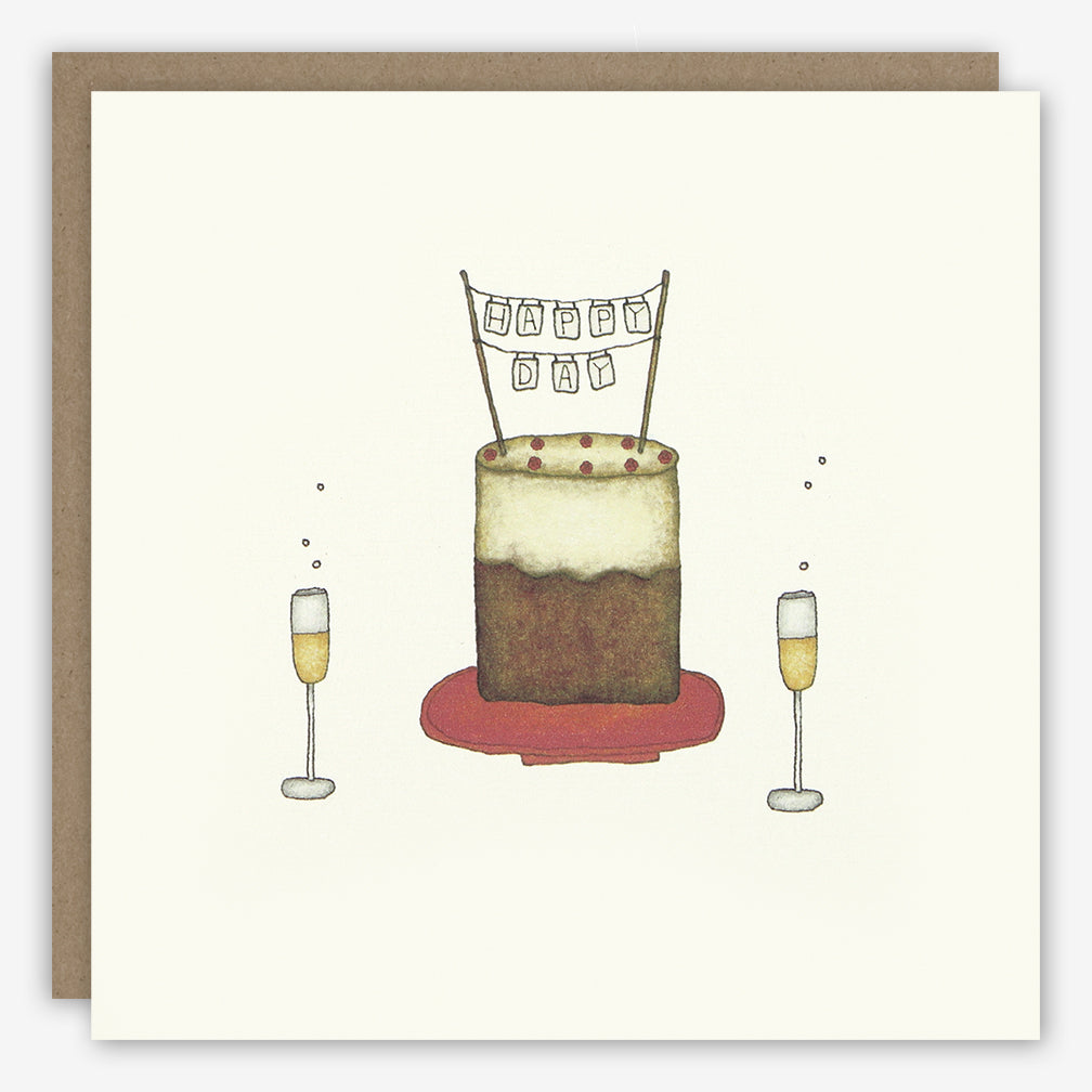Beth Mueller: Birthday Card: Happy Day (Champagne)