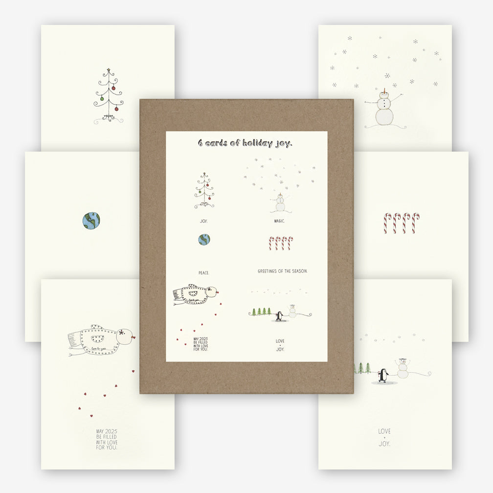 Beth Mueller: Box of Holiday Cards: Assorted, Set 1