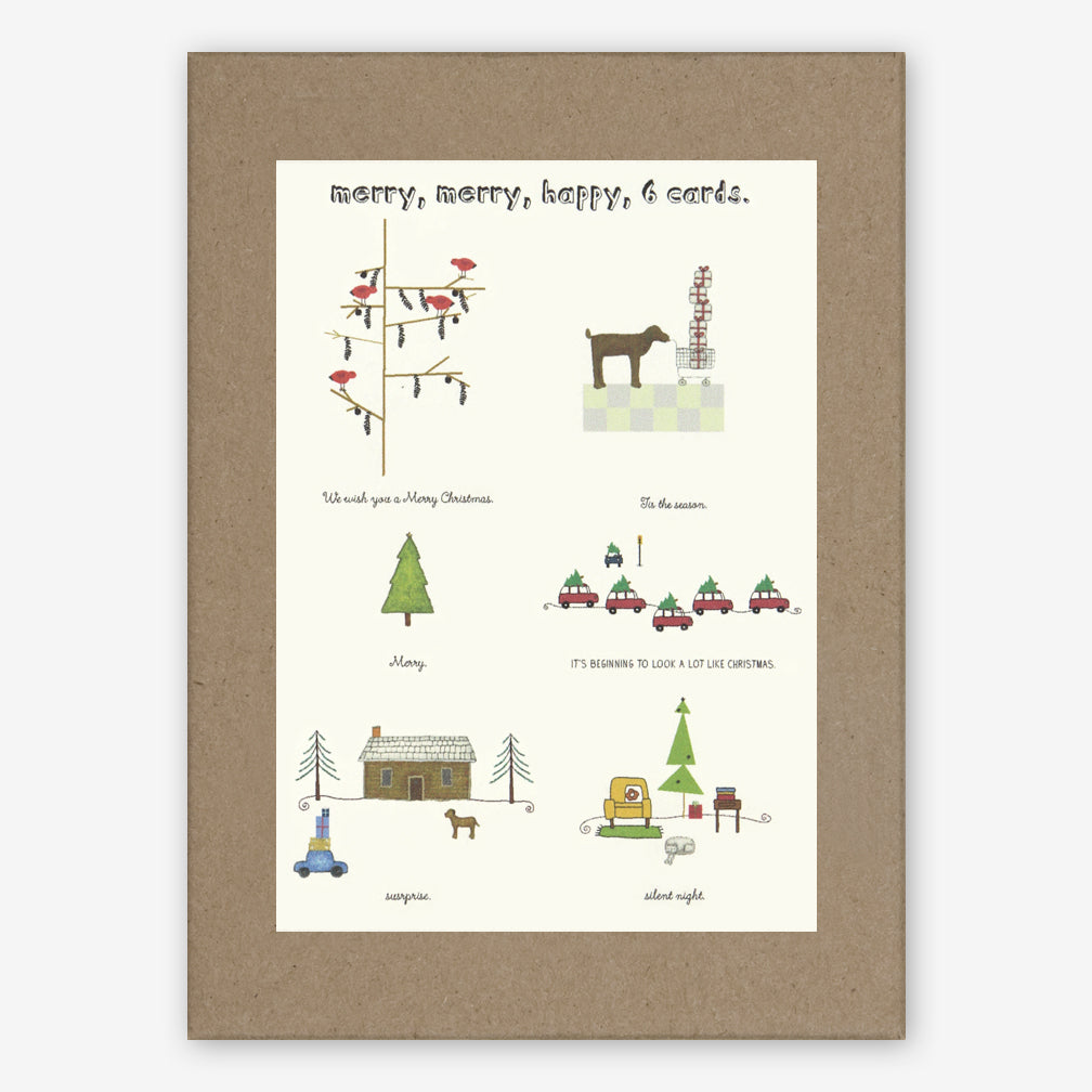 Beth Mueller: Box of Holiday Cards: Assorted, Set 5