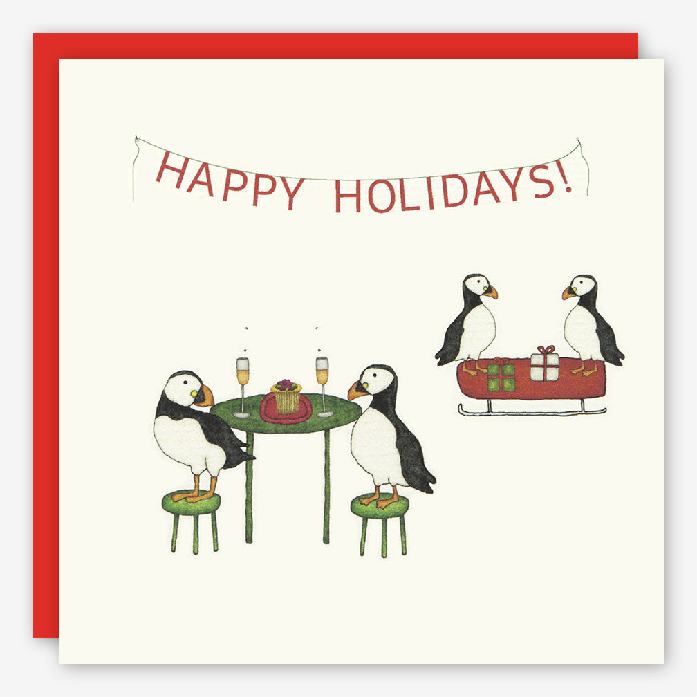 Beth Mueller: Holiday Card: A Puffin Story