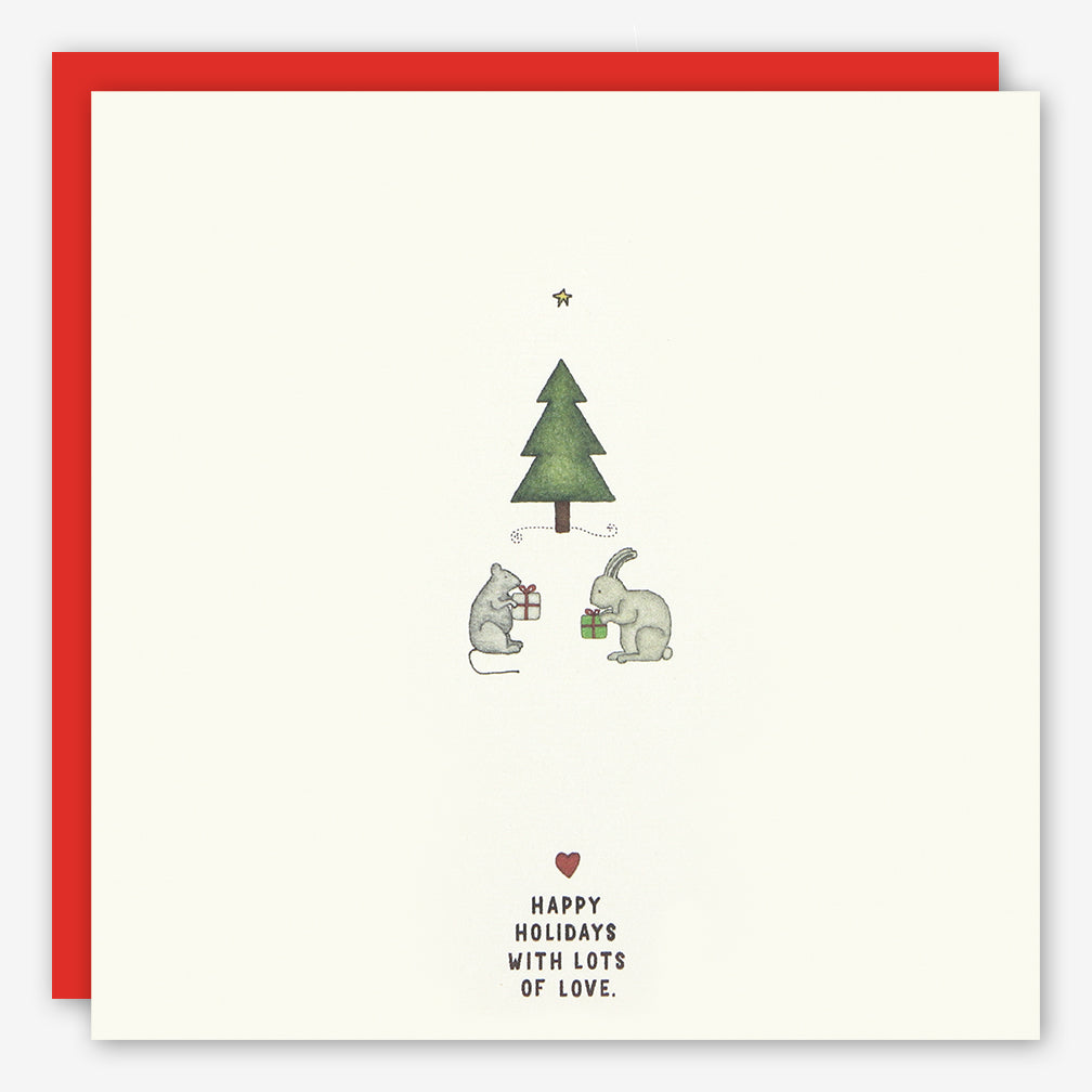 Beth Mueller: Holiday Card: Happy Holidays with Lots of Love