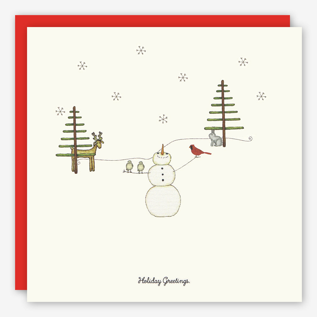 Beth Mueller: Holiday Card: Holiday Greetings Vermont Style