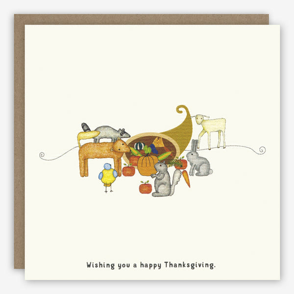 Beth Mueller: Holiday Card: The Animals Thanksgiving