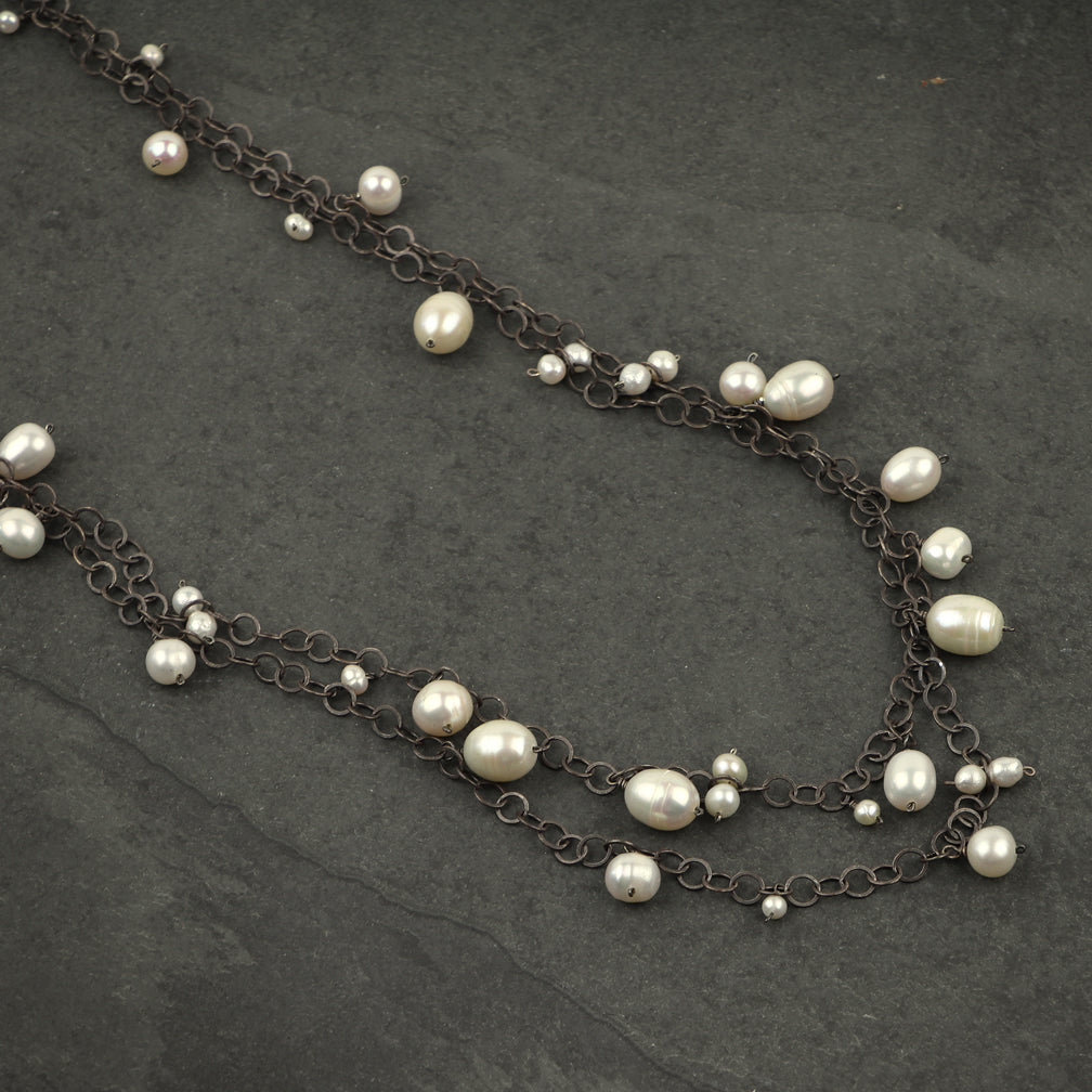 Calliope Jewelry: Necklace: Freshwater Pearls on Chain