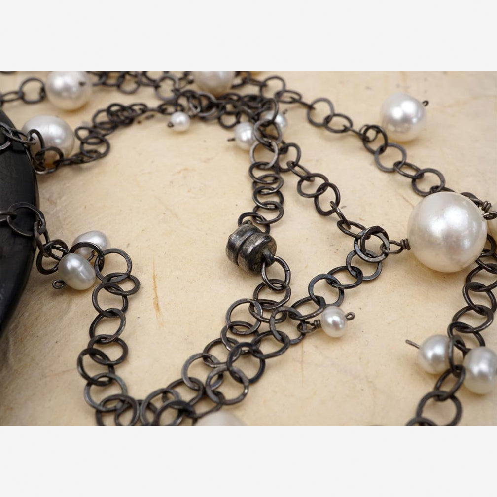 Calliope Jewelry: Necklace: Freshwater Pearls on Chain