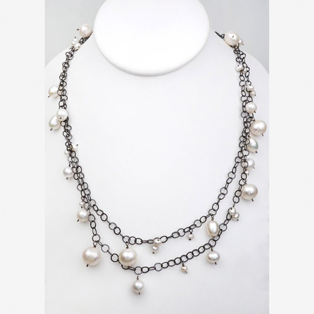 Calliope Jewelry: Necklace: Freshwater Pearls on Chain