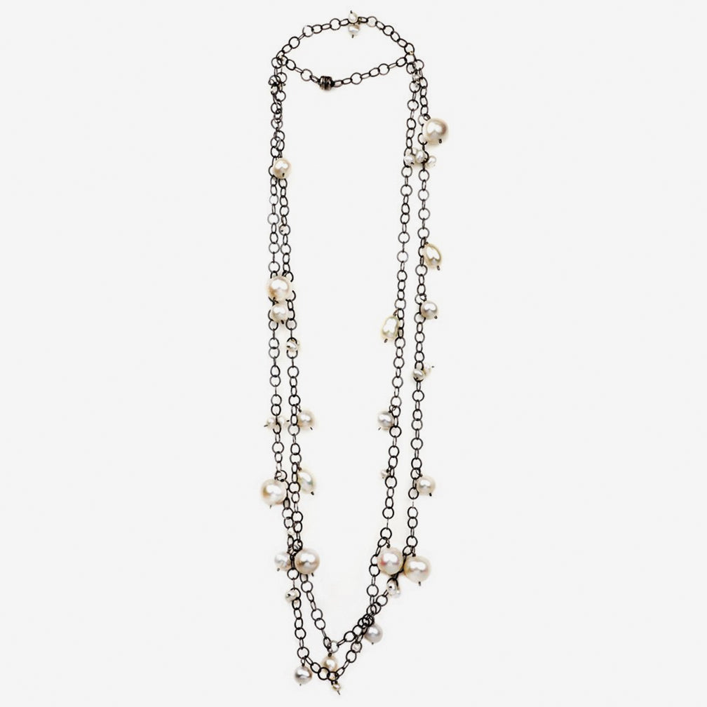 Calliope Jewelry: Necklace: Freshwater Pearls on Chain