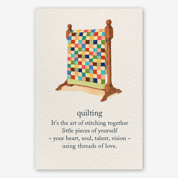 Cardthartic Birthday Card: Quilting