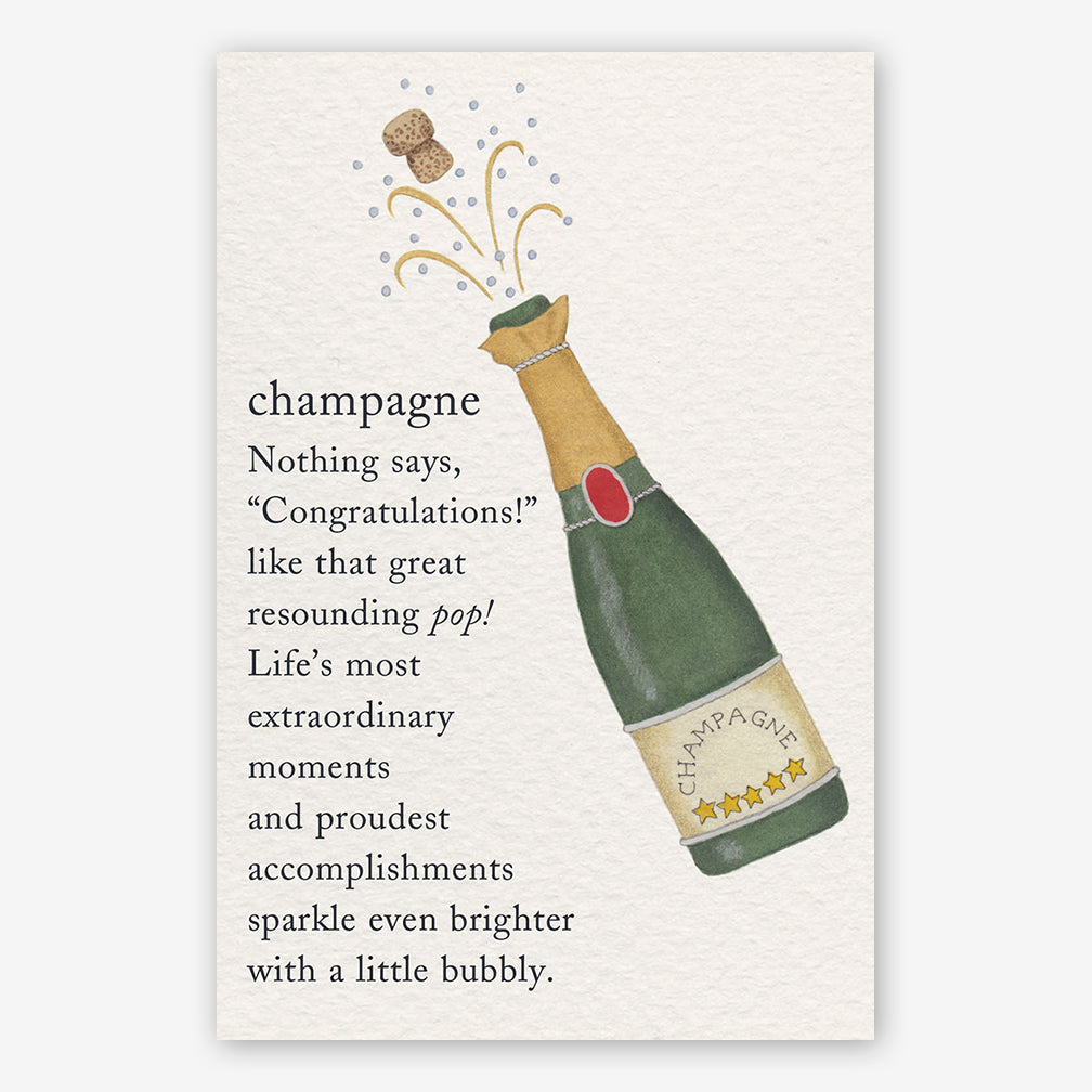 Cardthartic Congratulations Card: Champagne