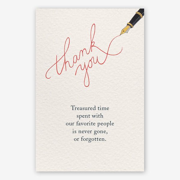 Cardthartic Thank You Card: Cursive Thank You