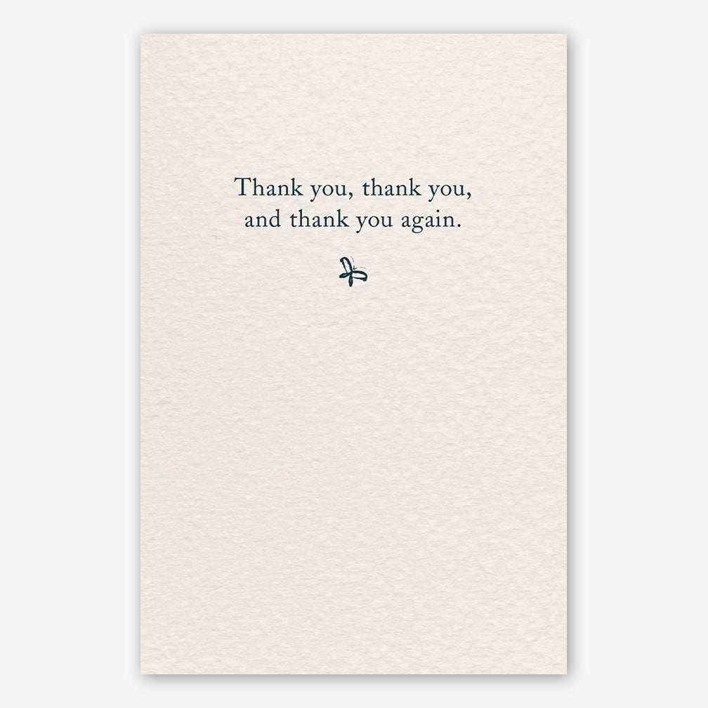 Cardthartic Thank You Card: Purple Hydrangea