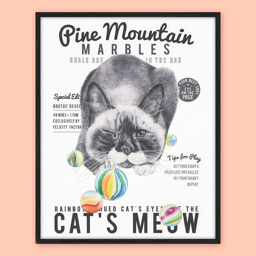 Central & Gus: Art Poster: Brutus Bangor (Beefcake) Cat