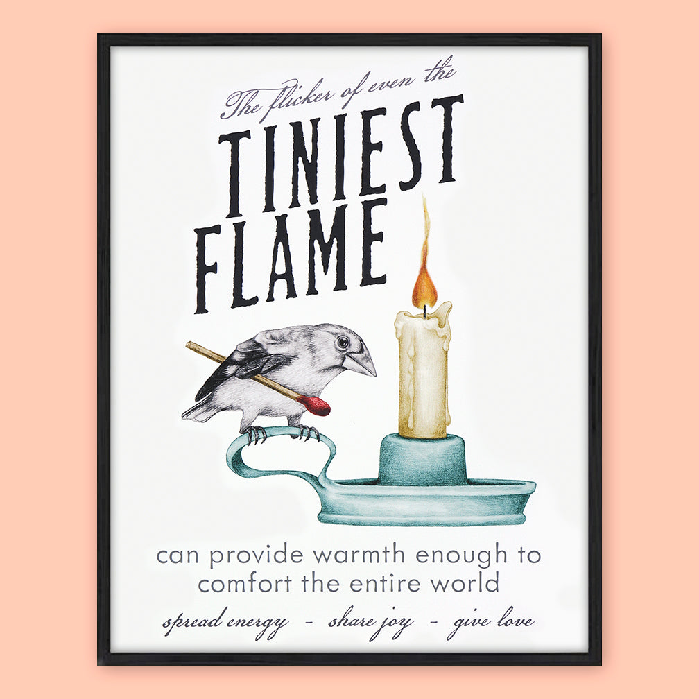 Central & Gus: Art Poster: Thomasin Healing Evening Grosbeak