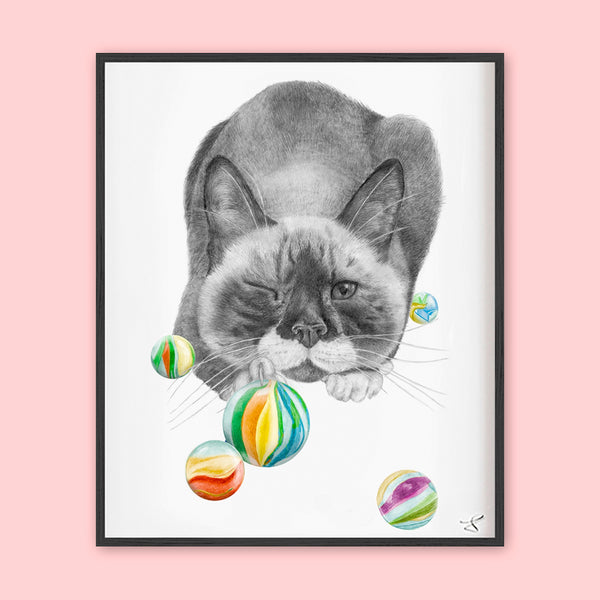 Central & Gus: Art Print: Brutus Bangor (Beefcake) Cat