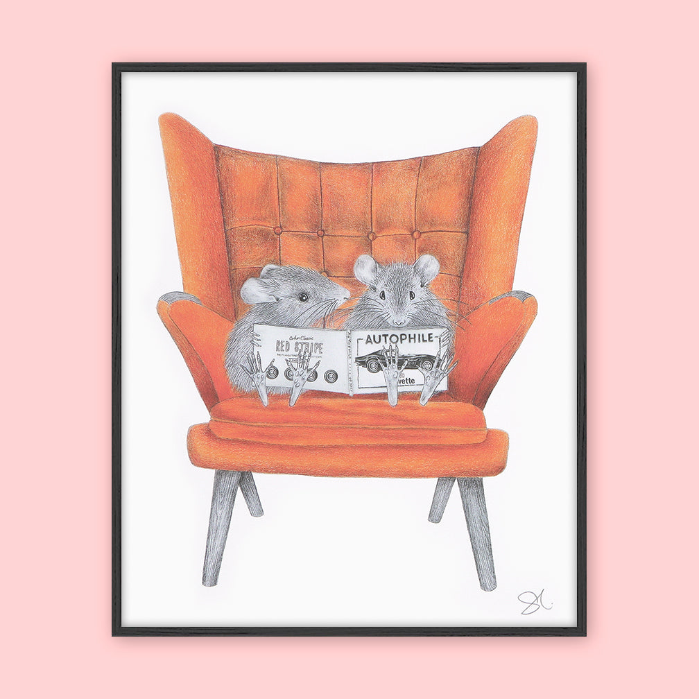 Central & Gus: Art Print: Midge & Mondo Pines Field Mouse