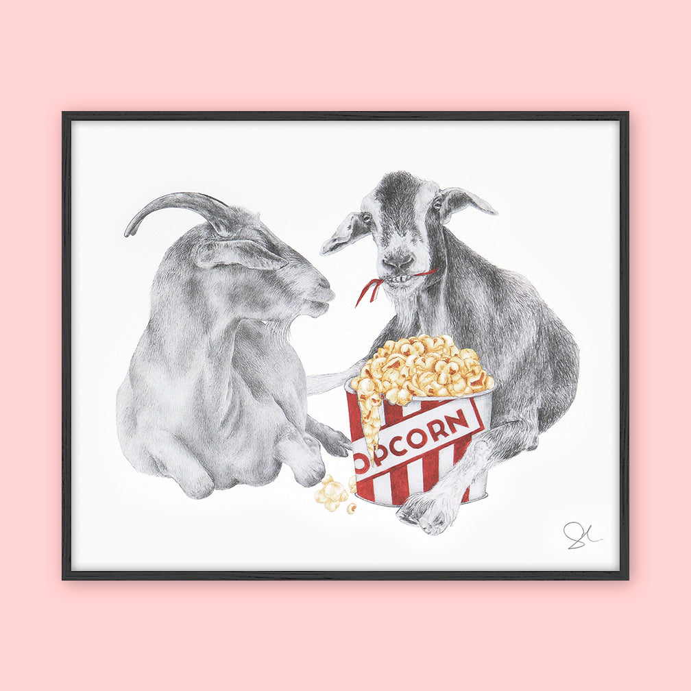 Central & Gus: Art Print: Salt & Bale Sheridan Goat