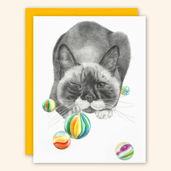 Central & Gus: Greeting Card: Brutus Bangor (Beefcake) Cat