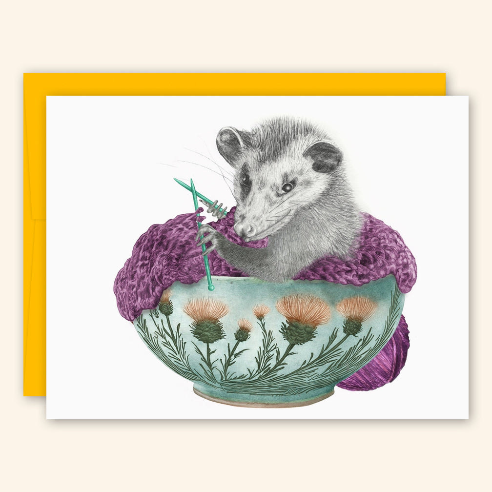 Central & Gus: Greeting Card: Fable Stover Opossum