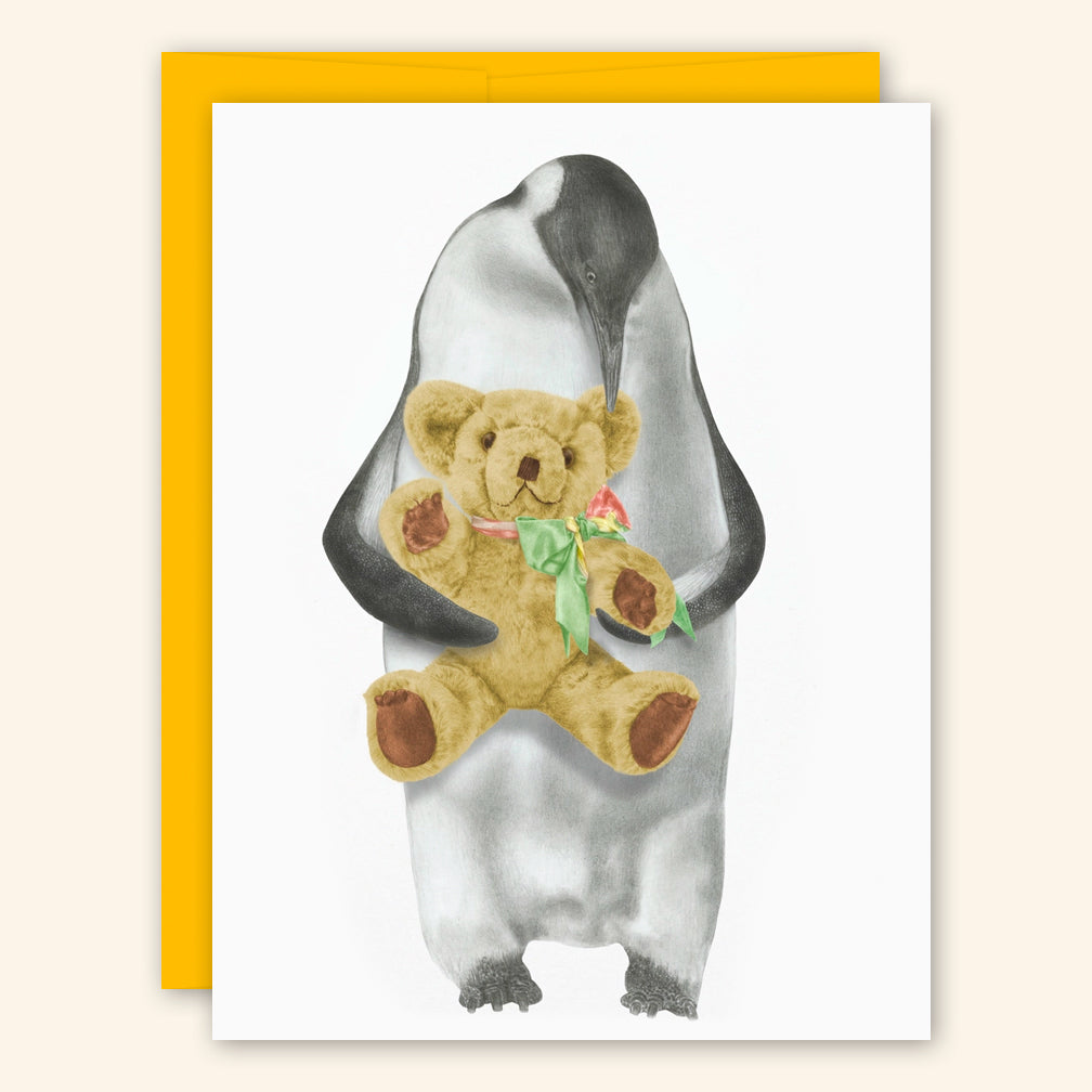 Central & Gus: Greeting Card: Puck Louy Emperor Penguin