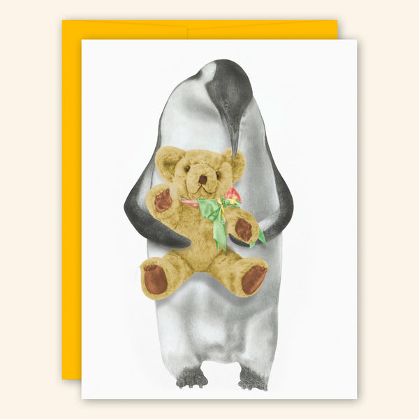 Central & Gus: Greeting Card: Puck Louy Emperor Penguin