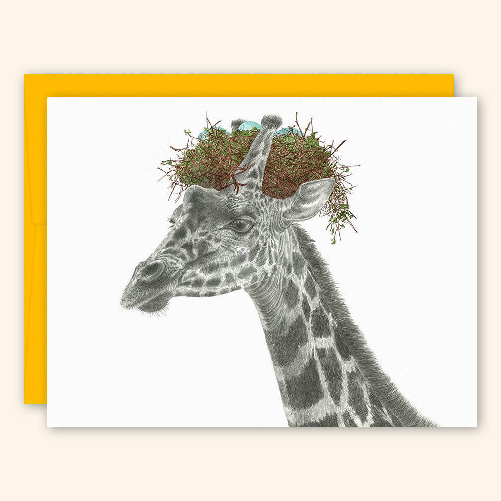 Central & Gus: Greeting Card: Toney Bronte Giraffe