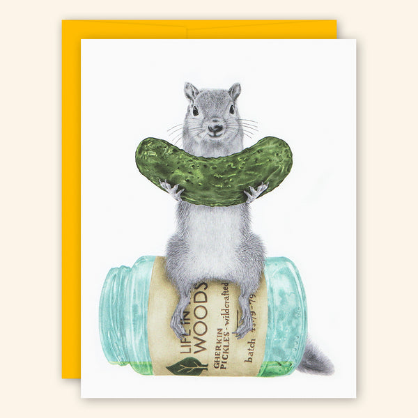 Central & Gus: Greeting Card: Violet Mortimer Fox Squirrel