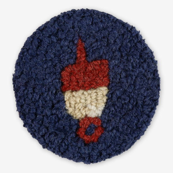 Chandler 4 Corners: Hand-Hooked Wool Coasters: Bouy