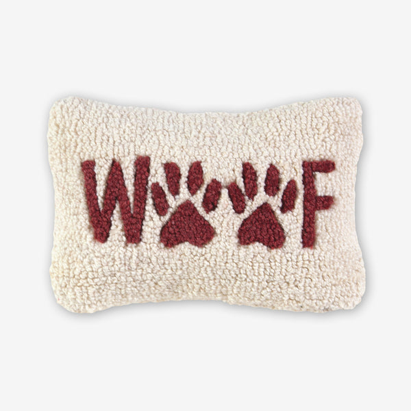 Chandler 4 Corners: Hand-Hooked Wool Pillow: 12x8 Inch Woof