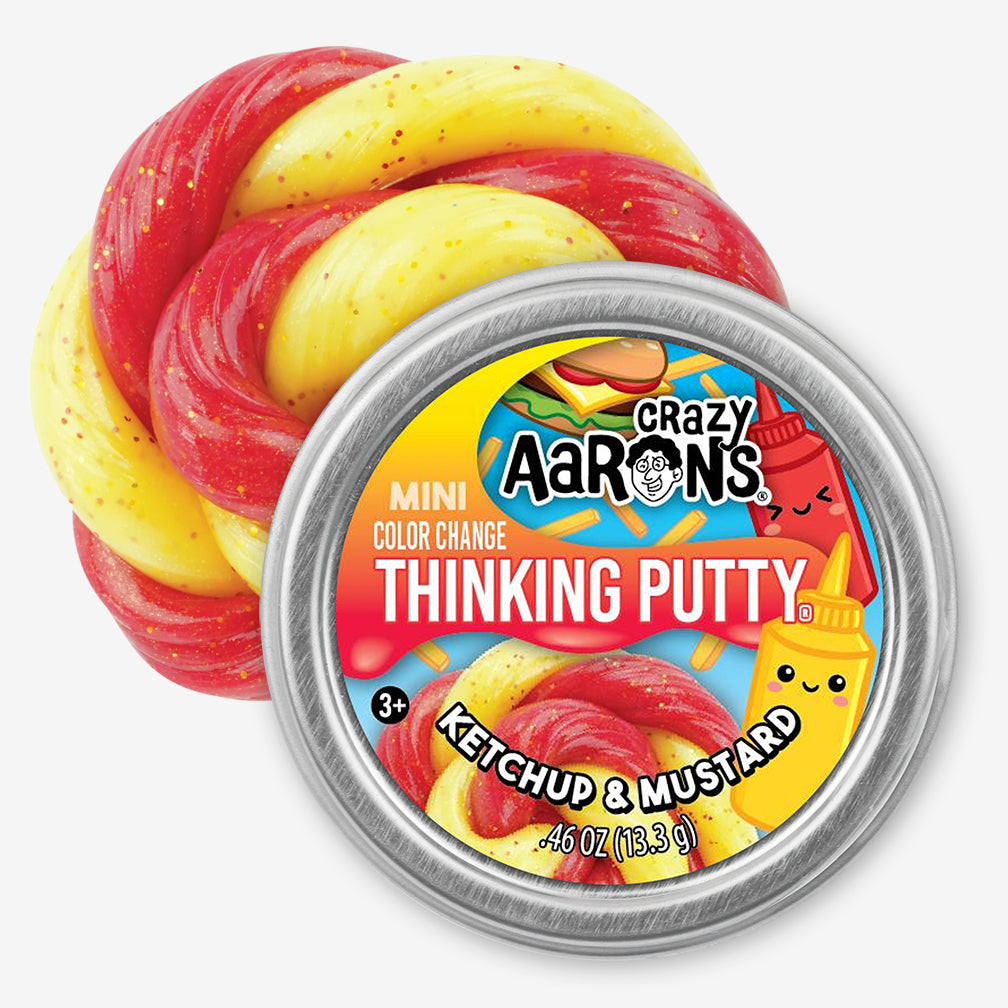 Crazy Aaron’s: Mini Thinking Putty: Ketchup & Mustard