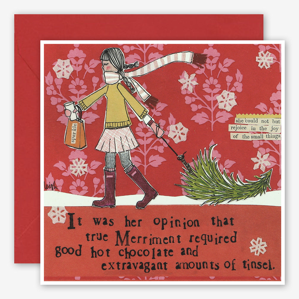 Curly Girl Design: Holiday Card: Merriment Required