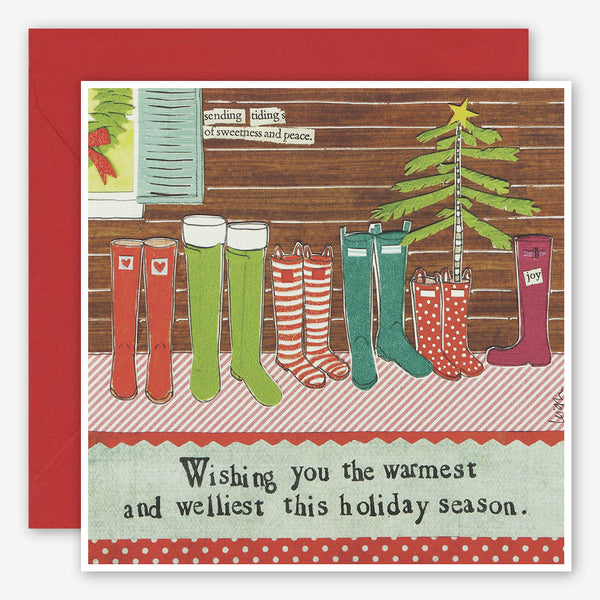 Curly Girl Design: Holiday Card: Welliest Wishes