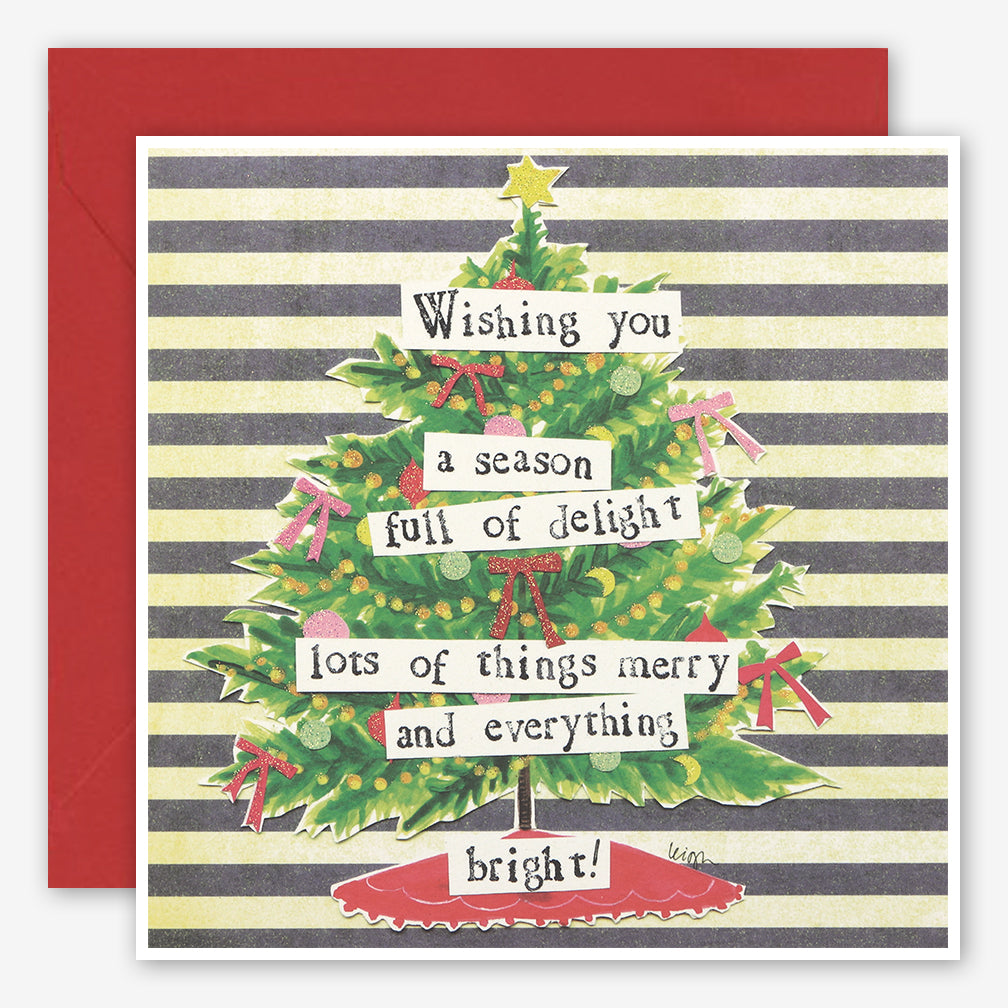 Curly Girl Design: Holiday Card: Lots of Things Merry