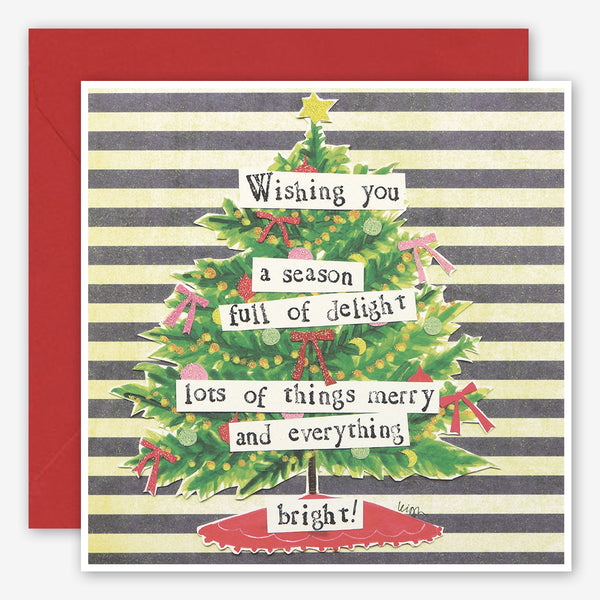 Curly Girl Design: Holiday Card: Lots of Things Merry