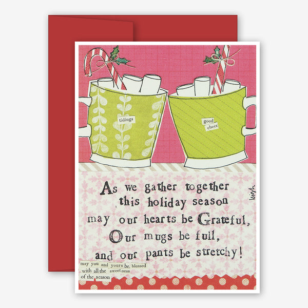 Curly Girl Design: Holiday Card: Mugs May Be Full