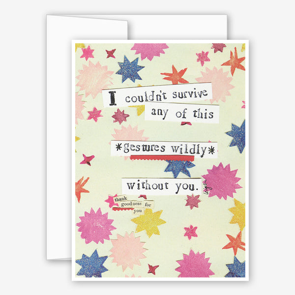 Curly Girl Design: Thank You Card: Survive Any of This