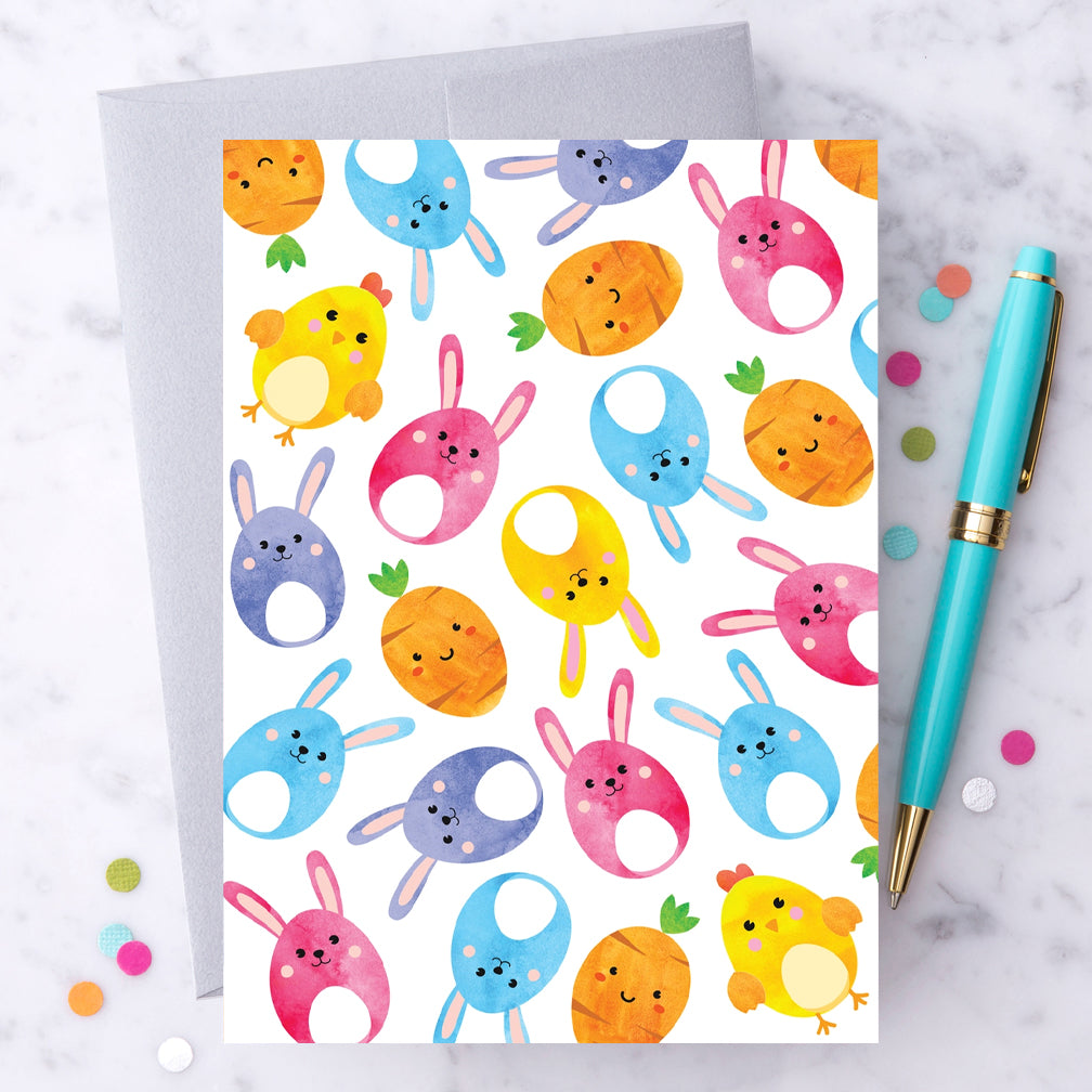 Design With Heart Easter Card: Easter Bunnies