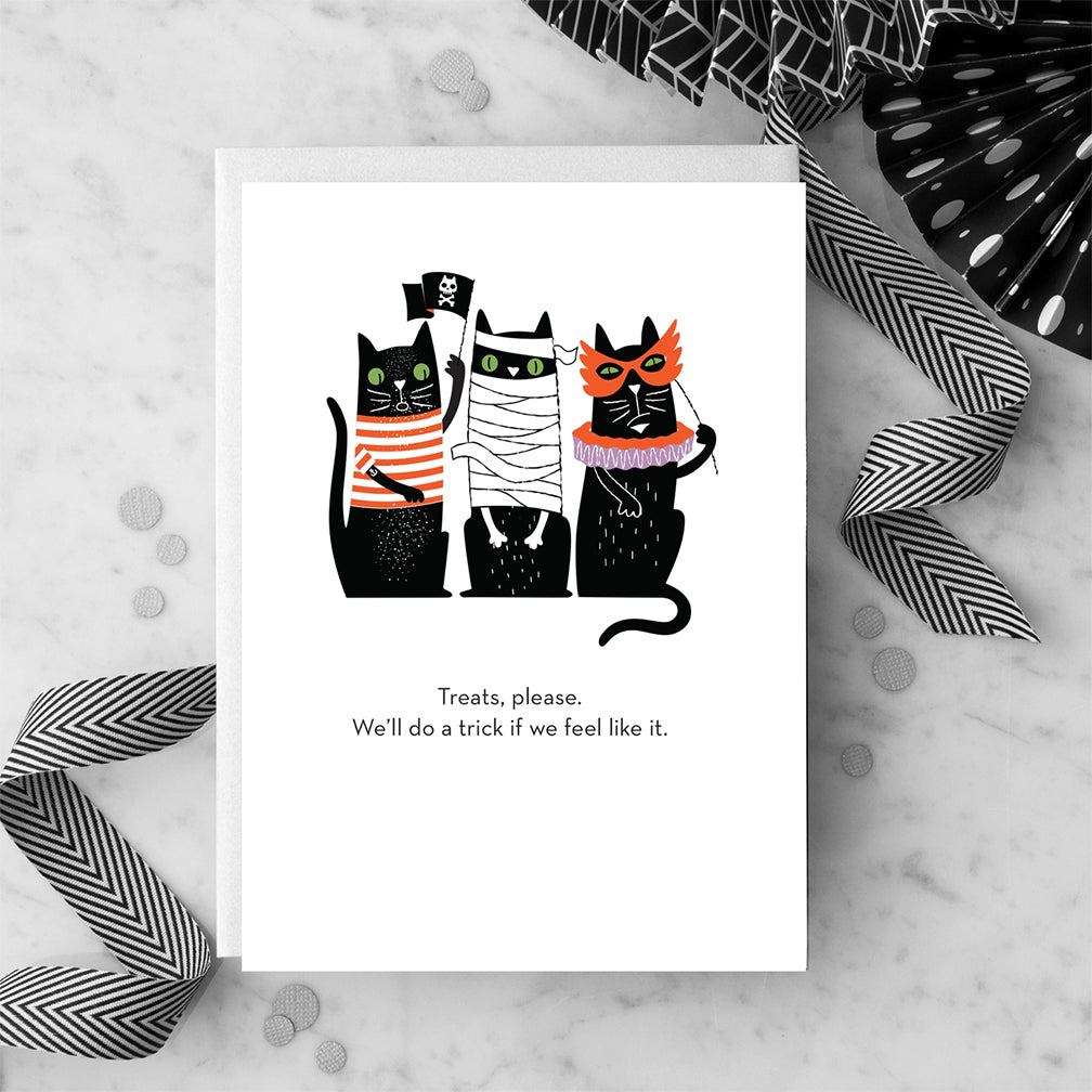 Design With Heart Halloween Card: Treats Please