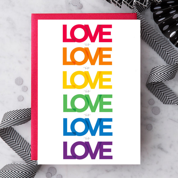 Design With Heart Love Card: Love Is Love