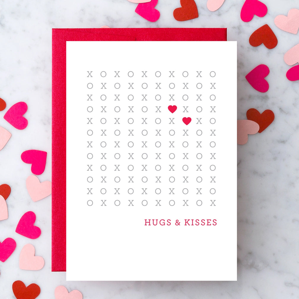 Design With Heart Love Card: XO Hugs & Kisses