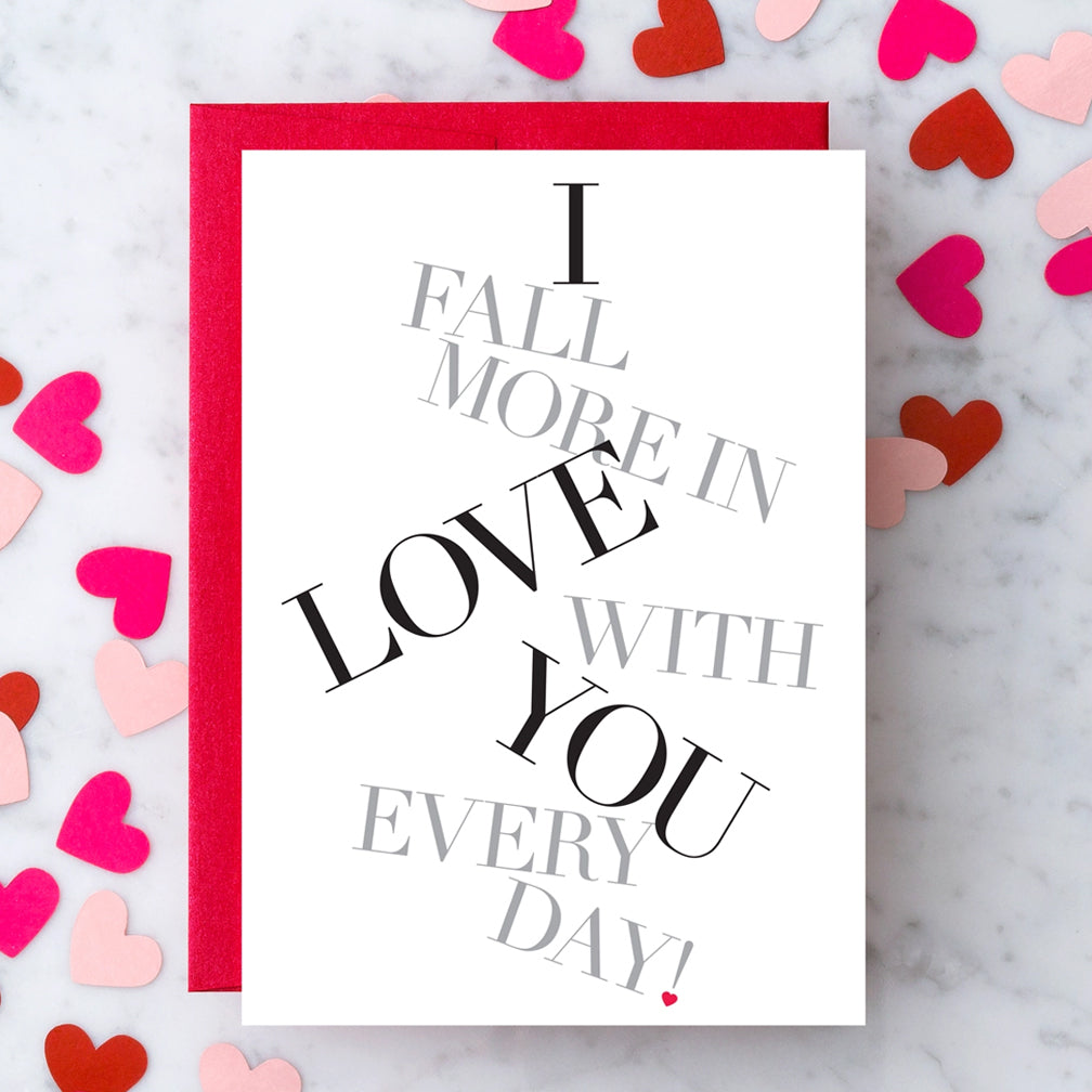 Design With Heart Love Card: Falling in Love