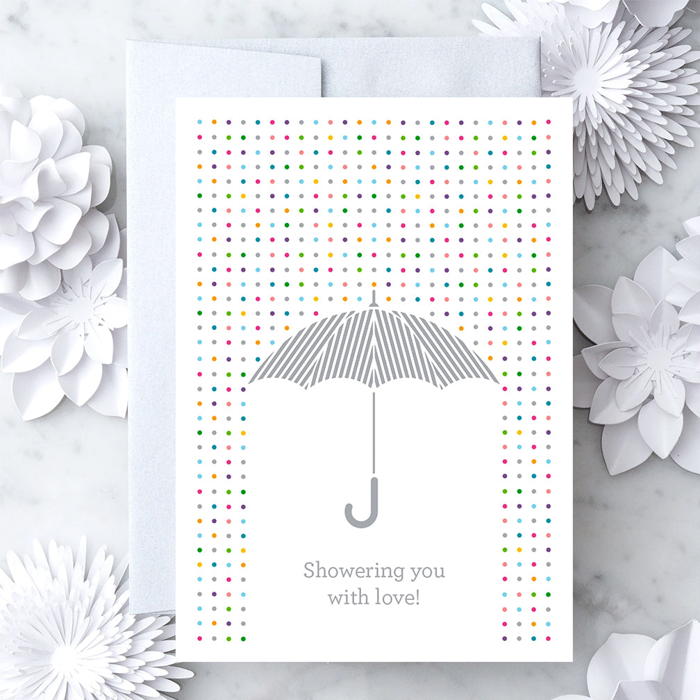 Design With Heart Wedding Card: Showering You with Love!
