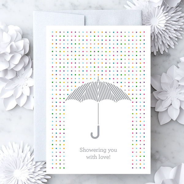 Design With Heart Wedding Card: Showering You with Love!